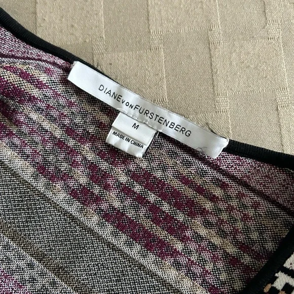 Diane Von Furstenberg Stretchy Eleanor Sleeveless Fit & Flare Jacquard Dress - Picture 15 of 15